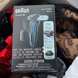 Braun Series 6 Electric Shaver - Black and Blue